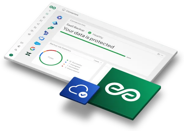Keepit-Backup-Dashboard mit dem Schutzstatus der Microsoft-365-Daten