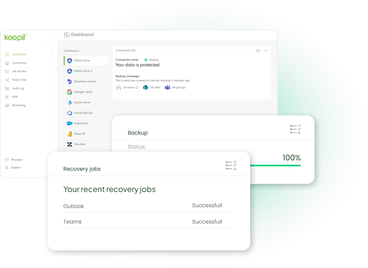 Keepit Recovery Interface